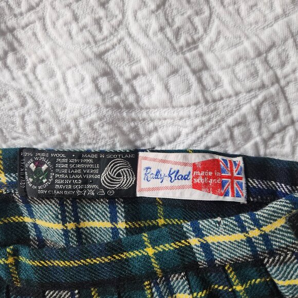 Long Woolen Kilt Skirt - M - Picture 4 of 7